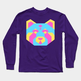 Geometric Pan Red Panda Long Sleeve T-Shirt